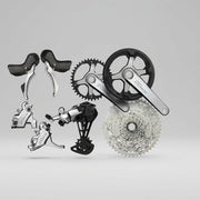 Shimano CUES U6030/U6000 Polished Silver Limited Edition Gravel/Road Upgrade Kit 1x10 Speed Disc