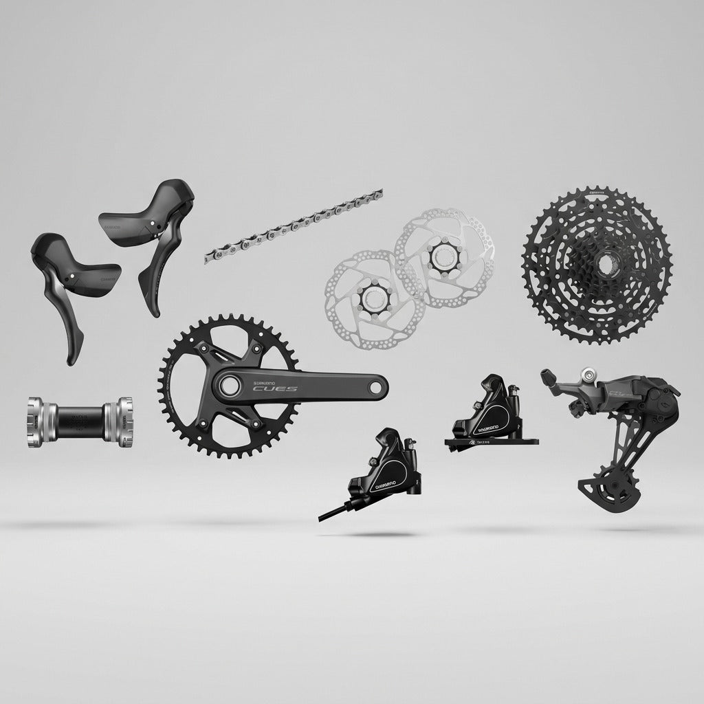 Shimano CUES U6000 1x10 U6030/RS405 Hydraulic Road-Gravel Groupset for Dropbar Centerlock