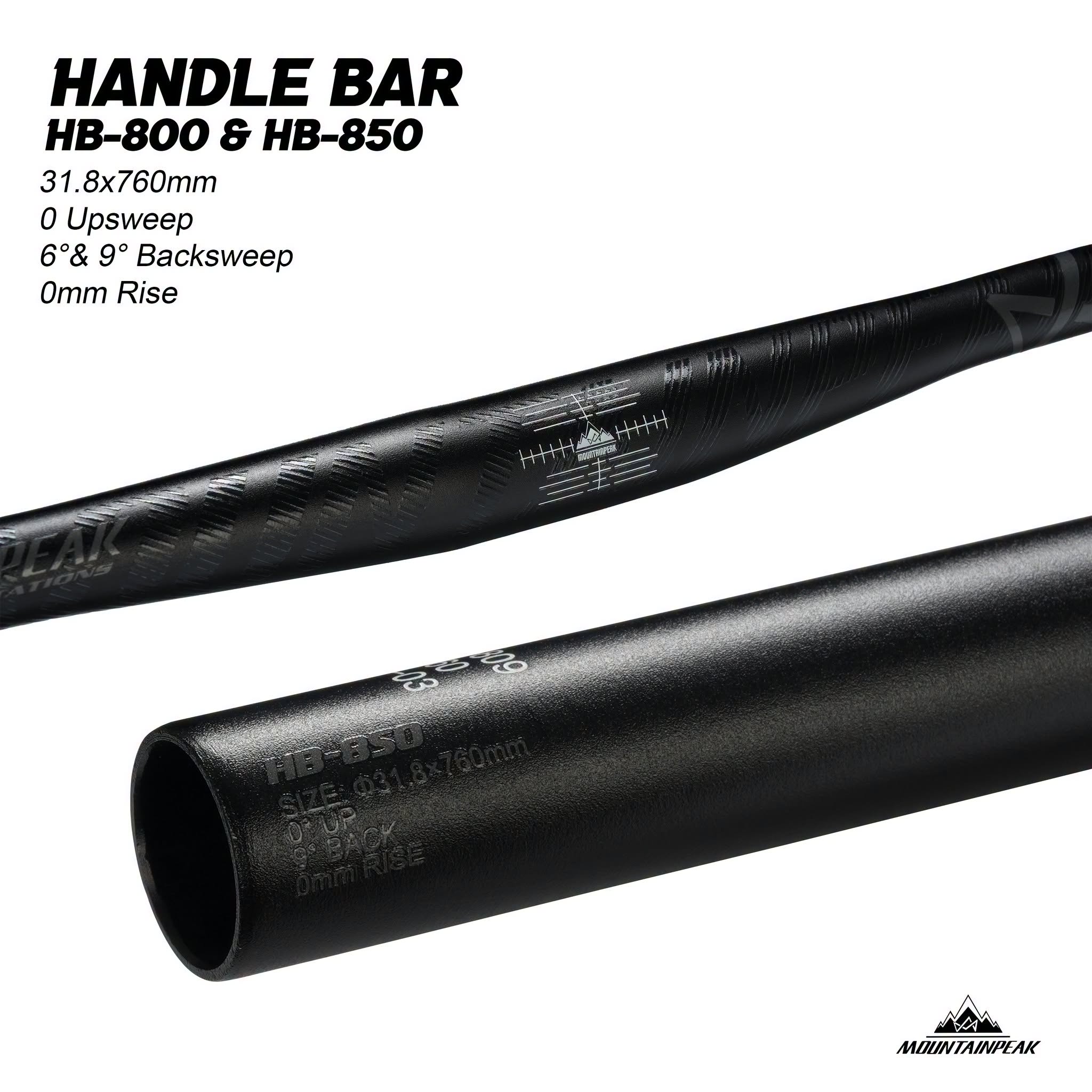 Mountainpeak HB-800 Handlebar 31.8*760mm 6 deg Backsweep