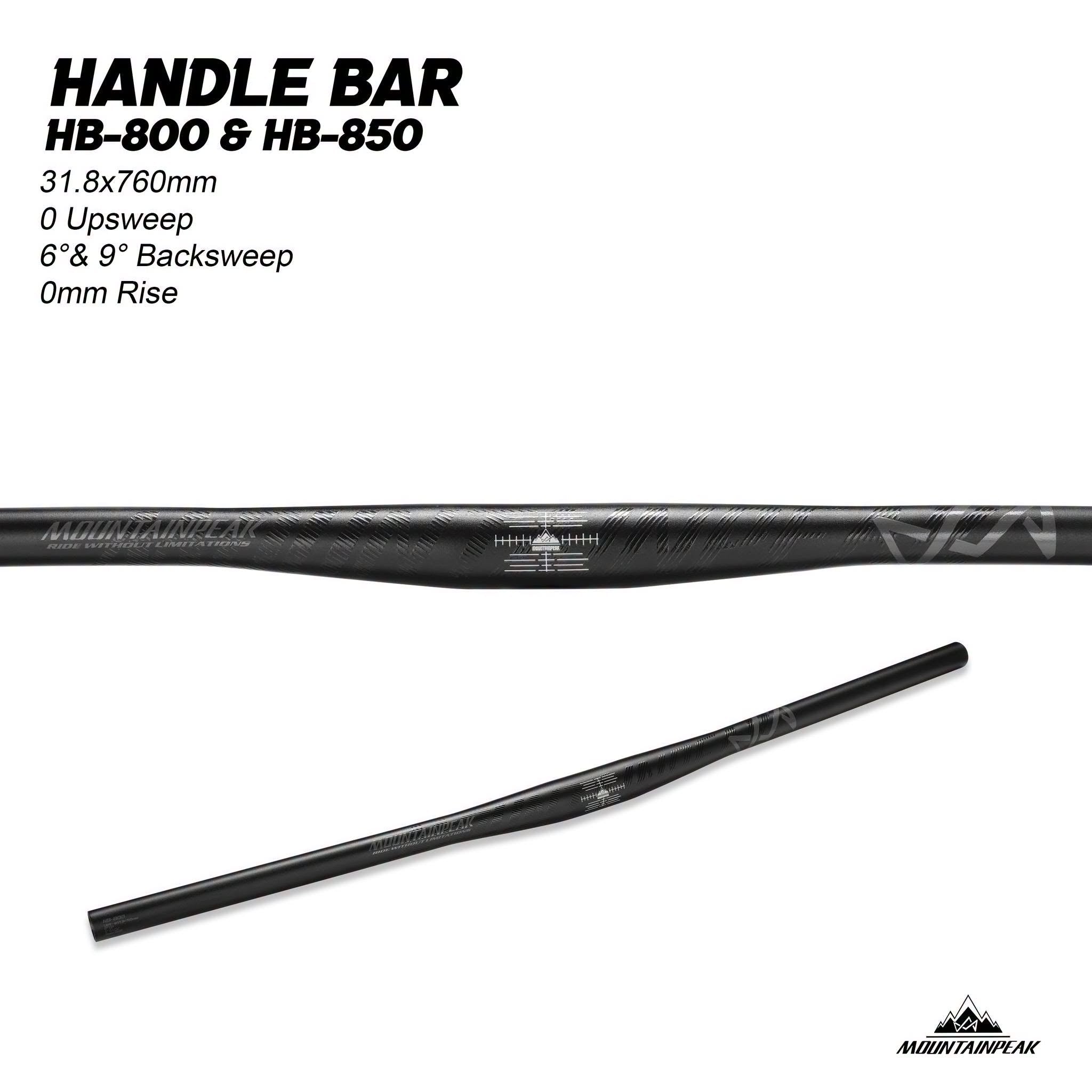 Mountainpeak HB-800 Handlebar 31.8*760mm 6 deg Backsweep