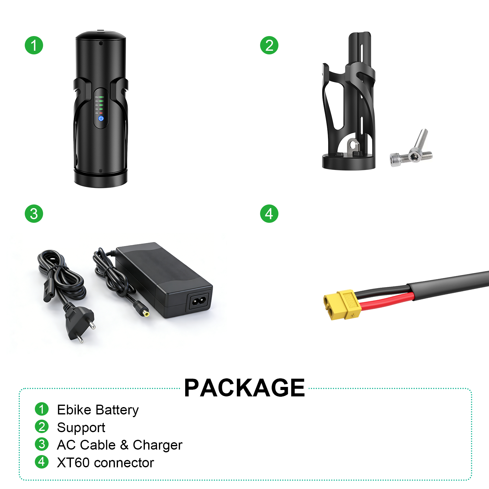 UPP B-Series U005 36V LG Cells E Bike Battery