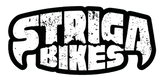 Logo of Striga Bikes with a distressed texture on a white background
