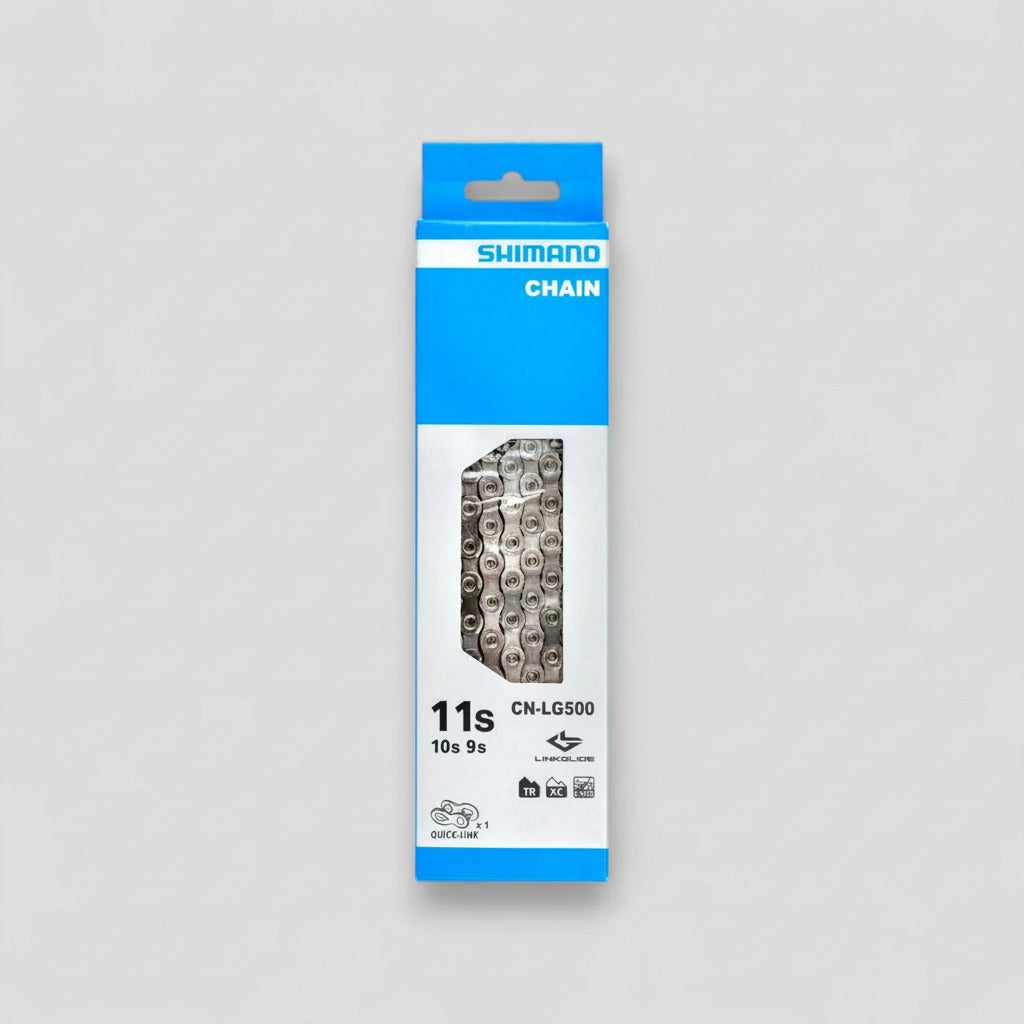 Shimano Cues CN-LG500 Chain MTB  126L 9/10/11-Spd Linkglide w/ Quick Link Ind. Pack