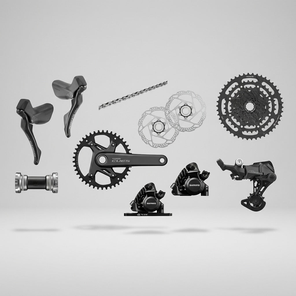Shimano CUES U4000 1x9 U3030/RS305 Mechanical Road-Gravel Groupset for Dropbar Centerlock