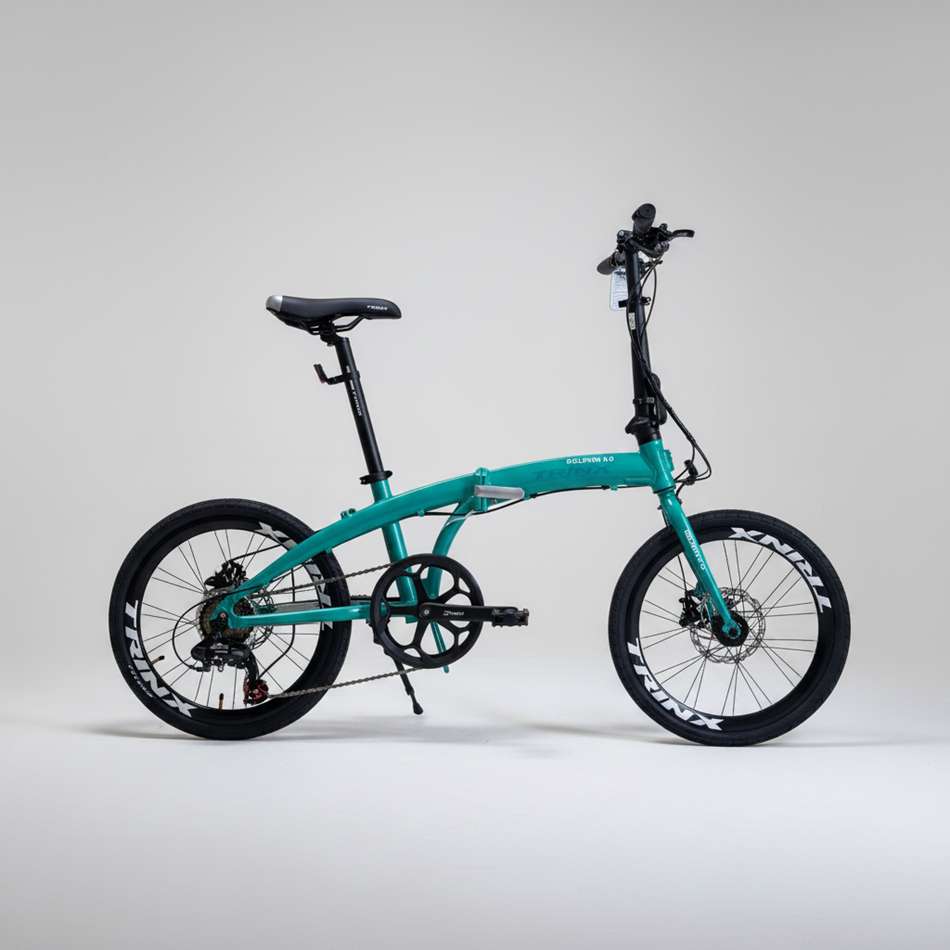 Trinx Dolphin 4.0 Hydraulic Brakes Folding Bike Shimano Tourney 1x8spd